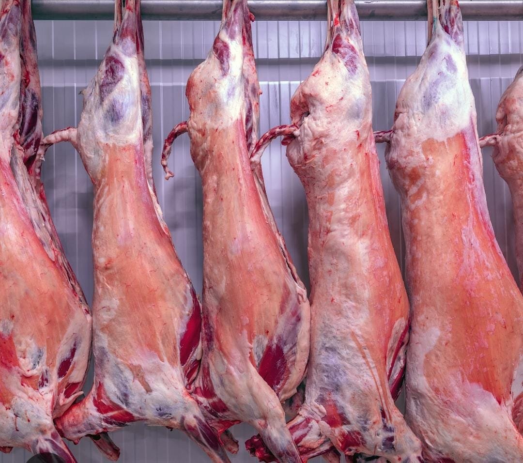 Meat prepared in a cold storage facility